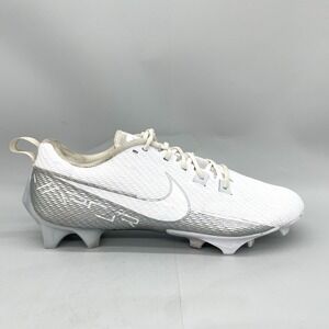 Nike Mens 14 Vapar Edge Speed‎ 360 Football Cleats Shoes White Metallic Silver
